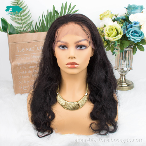 Hot sale 100 Percent Virgin Brazilian 10-24 Inch wig Human Lace Front Hair wig Body Wave 13X4 Frontal Wig